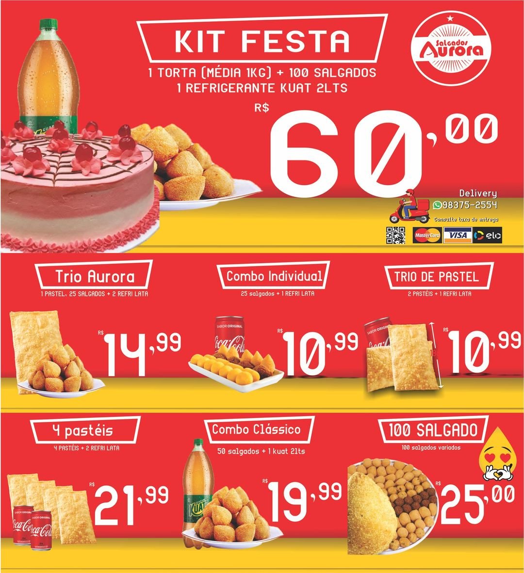 Promoção Aurora Salgados